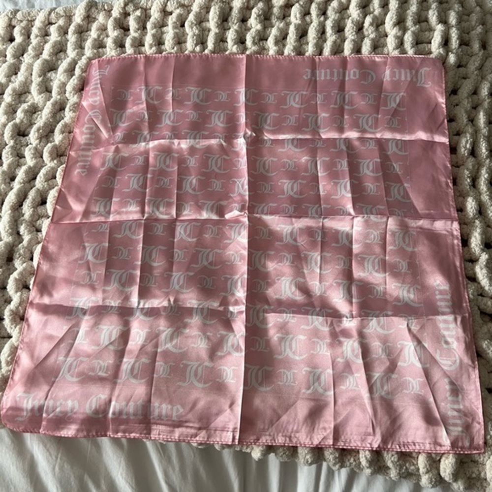 Juicy couture pink silky scarf